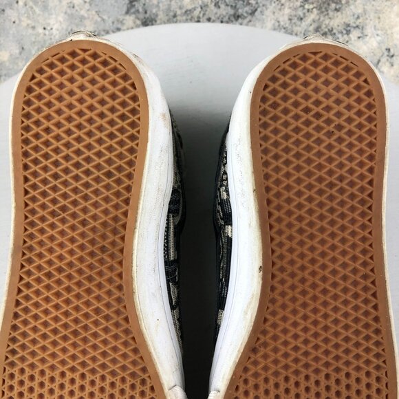 Vans Unisex Size 5.5M 7W Sk8-Hi Slim Italian Weave Aztec Grey Black Sneakers - Picture 10 of 14